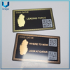Tarjeta Cutsom Metal con impresión de código QR