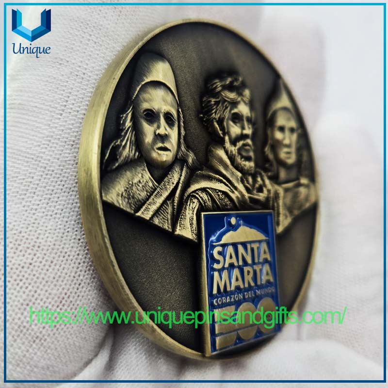 Columbia SANTA MARTA BOMBEROS VOLUNTARIOS Commemorative Coin (7) 