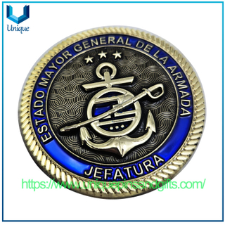 Diseño personalizado Armada de México Moneda conmemorativa de metal