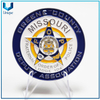 Diseño personalizado, moneda de policía del ángel de Missouri de EE. UU. con revestimiento de níquel de 2,25 pulgadas, fabricante de monedas de desafío personalizadas