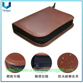 Bolsa de herramientas de golf Bolsa de accesorios de golf Bolsa de cuero de almacenamiento portátil multifuncional de gran capacidad