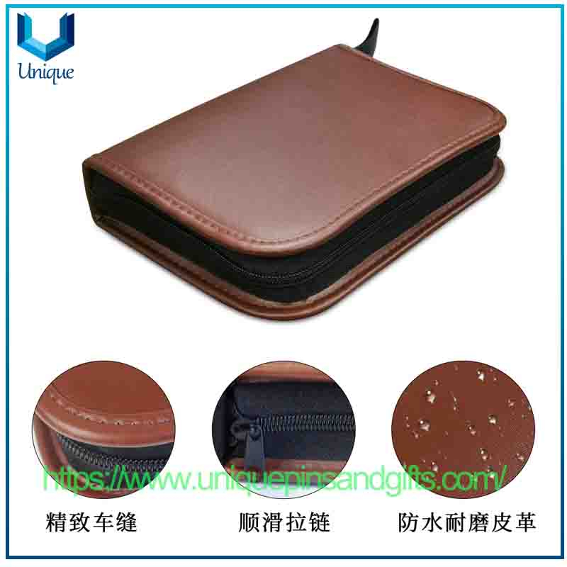 Bolsa de herramientas de golf Bolsa de accesorios de golf Bolsa de cuero de almacenamiento portátil multifuncional de gran capacidad