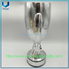 Trofeo de fútbol de Supercopa de diseño personalizado, gran decoración chapada en oro y plata, trofeo de recuerdo para fanáticos