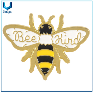 Pin de solapa de chapado de oro 24k, emblema del esmalte, marcador de sombrero, bolso de decoración, broche de metal de prenda, pernos de regalo promocionales