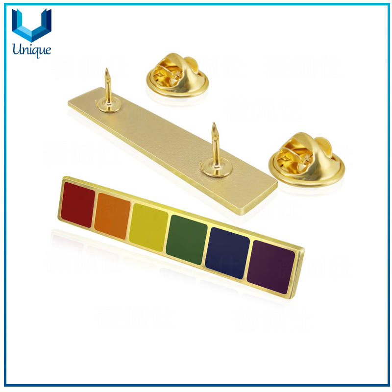 Personalizar Pin de la prenda, Pin de solapa Sounvenir, Pin de oro de aniversario, Pin de boda de esmalte duro, Pin de arco iris Badge-10