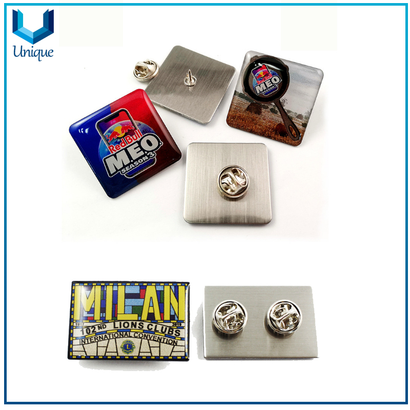 Miland Lion Club Pin de solapa, muere golpeado Pin de solapa impreso de plata, personalizar Pin de metal, Insignia de Pin de diseño gratis