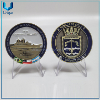 Moneda conmemorativa de aleación de zinc fundido a presión, barco