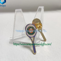 Pin de encargo de la broche del metal de la decoración de la moda, Pin francés de la solapa de Carros de la raqueta de paleta