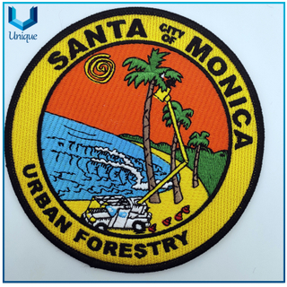 Patch de bordado completo, etiqueta de bordado redondo para prendas de vestir, plancha en el logotipo de bordado para tela, bolsas de decoración ACEESSORIENTES