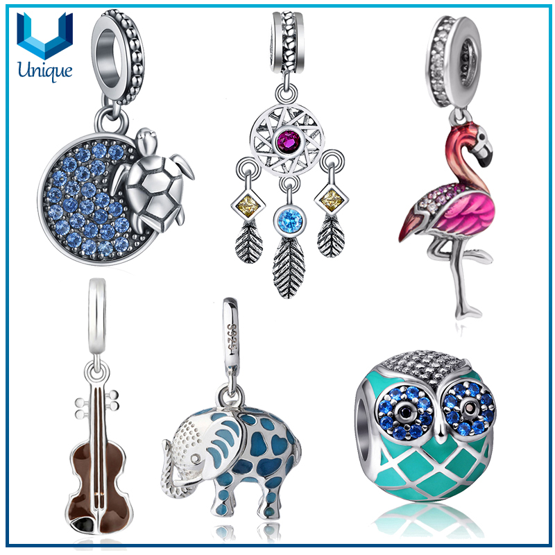 Custom 925 Siliger Fabricación para la joyería de moda Collar del zodiaco Colgante con decoración de cristal, collar de plata de la plata 925 del colgante de la plata esterlina para la decoración de las mujeres