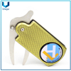 Accesorios de golf de moda, herramienta Divot de Golf Metal con la marca de pellicher de golf personalizada en el set para el regalo promocional, la herramienta Divot Divot con la explotación de la botella