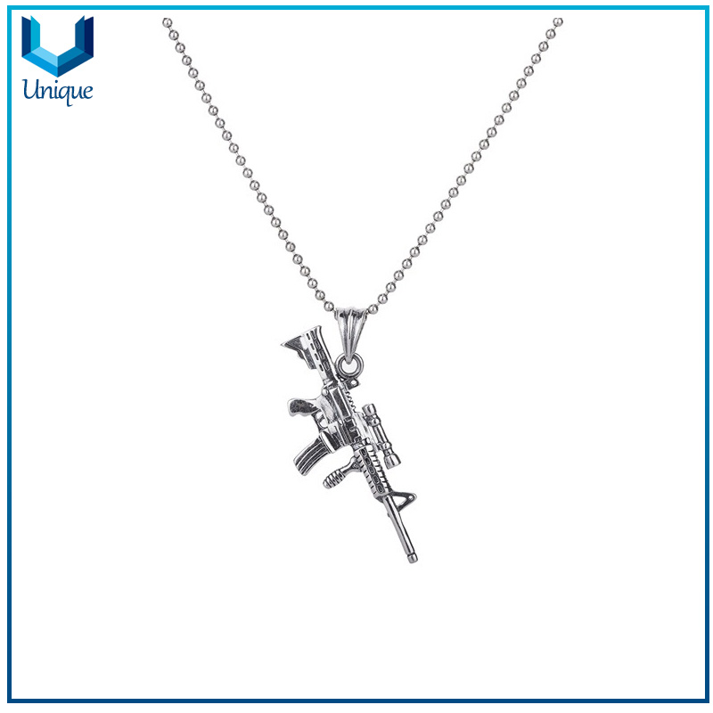 925 Sterling Silver Riffle Pendant-5
