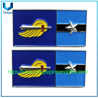 Pin de bandera nacional azul con insignia de Pin de solapa esmaltada colorida de metal con logotipo personalizado Pin de BRABANT SOCIAL FETISH