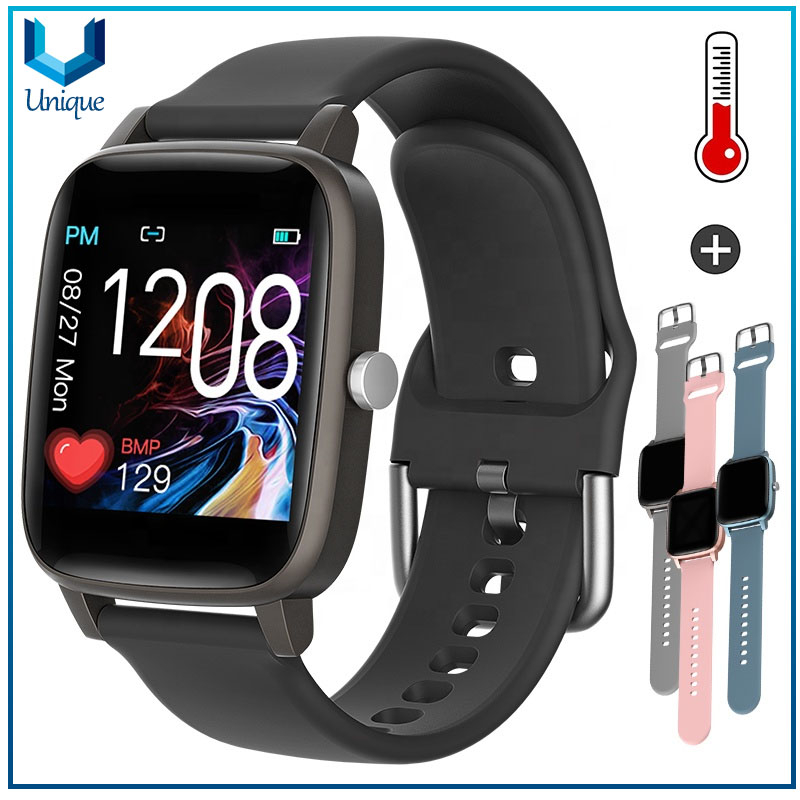 Venta caliente táctil completo smartwork smartwatch temperatura impermeable reloj inteligente con monitoreo de ritmo cardíaco reloj inteligente impermeable