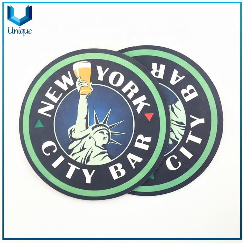 Costa de papel de cerveza personalizada ecológica