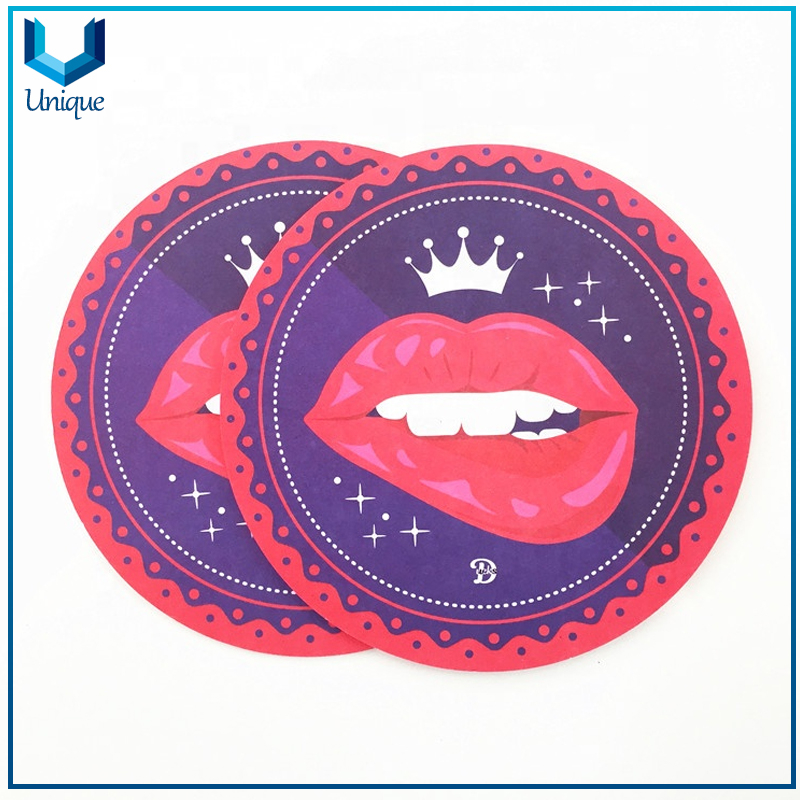 Costa de papel de cerveza personalizada ecológica