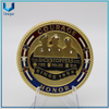 Proveedor de monedas Medalla de oro Rocket Moneda de espejo de oro redonda