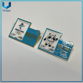 Pin de solapa de juego olímpico de diseño personalizado en esmalte duro
