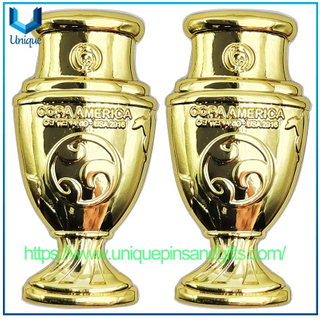 Broche de metal 3D personalizado Insignia de broche de broche de emblema de la escuela de zinc Gold/plata Copa América Centenario-USA 2018 ENMOLERA DEL PIN DEL PIN