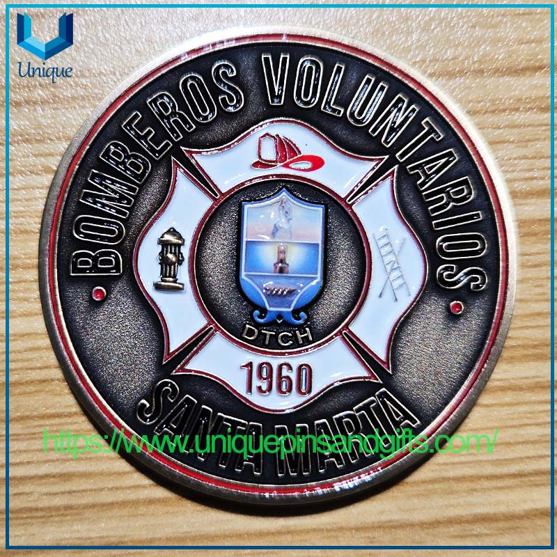 Columbia Santa Marta Bomberos Moneda voluntaria Commemorative (2)