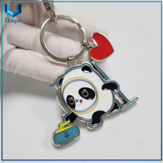 Modifique el llavero del robot para requisitos particulares del metal, llavero de los regalos promocionales con diseño personalizado para el recuerdo, hebilla dominante 