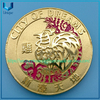 Monedas conmemorativas del zodiaco 3D de diseño personalizado de alta calidad, lugares escénicos/museo/organización nacional/militar/policía/monedas conmemorativas de metal deportivas