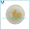 Moneda de desafío de recuerdo de metal de fútbol personalizada a precio de fábrica, moneda conmemorativa de vacaciones/lugar escénico/zodíaco