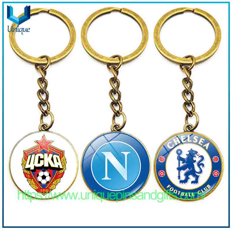 Llaveros de diamantes con logotipo de equipo de fútbol personalizados, colgantes para la Serie A italiana, La Liga española, la Bundesliga alemana, la Premier League inglesa y la Ligue 1 francesa