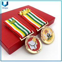Personalice la fábrica de medallas, medalla militar nigerial, medalla de honor de oro para eventos de sounvenir, moneda de medalla al por mayor