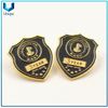 China Fábrica militar de la moneda, modifique la insignia de la policía con el titular de cuero genuino, la insignia militar de compilación de oro de 24k 3D con el número de la serie de grabado,