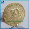 Medalla Presidenta Bagong Pilipinas 3D de bronce de 2 pulgadas personalizada de alta calidad enchapado en oro con caja de terciopelo