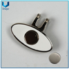 Metal Nickel Golf Hatclip, personalice el clip de gorra de golf del esmalte suave, Golf Ballmarker HatClip con imán para regalos promocionales