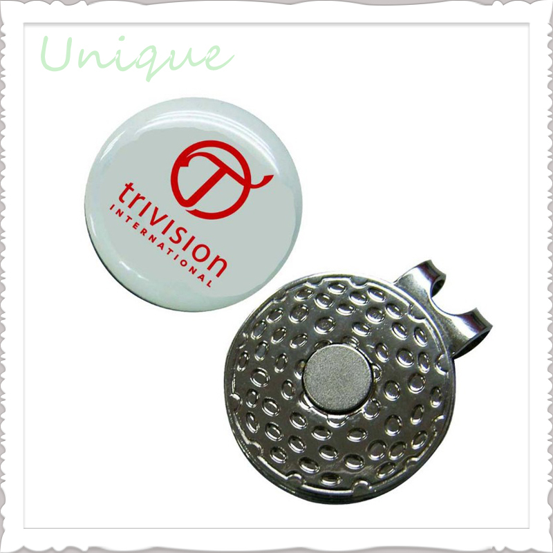 Golf HatClip con Golf Ballmarker en set, personalice el logotipo de Golf Ronda Golf Club HatClip con Golf Ballmarker con epoxy