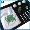 Conjunto de regalo de golf: personalizar logo Golf Towel + Golf Tee + Golf Divot Tool + Golf Ballmarker + HatClip para regalos promocionales en regalos Box Embalaje