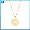 Diseño personalizado 925 Charm de plata esterlina Colgante de la moneda, Fábrica Custom Holdolkout Necklace con chapado en oro