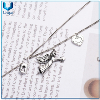925 Collar de plata Colgante Fabricación, Angel Angel Fancy 925 Sterling Silver Pendant para regalos de souvenir