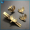 Fabricante de artesanías metálicas, Tiepin & Mancuflink en Personalizar Desgin en chapado en latón antiguo en el conjunto, barra de corbata de metal 3D / gemelos para regalos promocionales