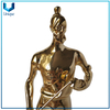 Fabricante de manualidades de metal, personalice la estatua 3D en oro, trofeo de metal de oro, placa de metal de calidad alta para premios