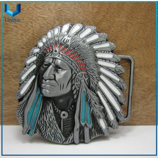 Accesorios de moda de estilo indio 3D, hebilla de metal de stock disponibles, personalización de hebilla de diseño de diseño para regalos de promoción