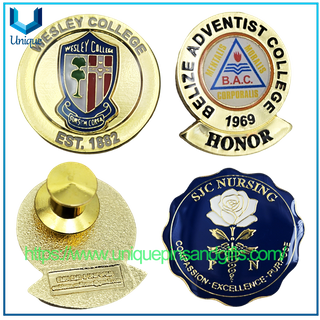 Broche escolar de metal 3D personalizado, Pin para solapa con insignia, insignia de Honor universitario, insignia de enfermería SJC