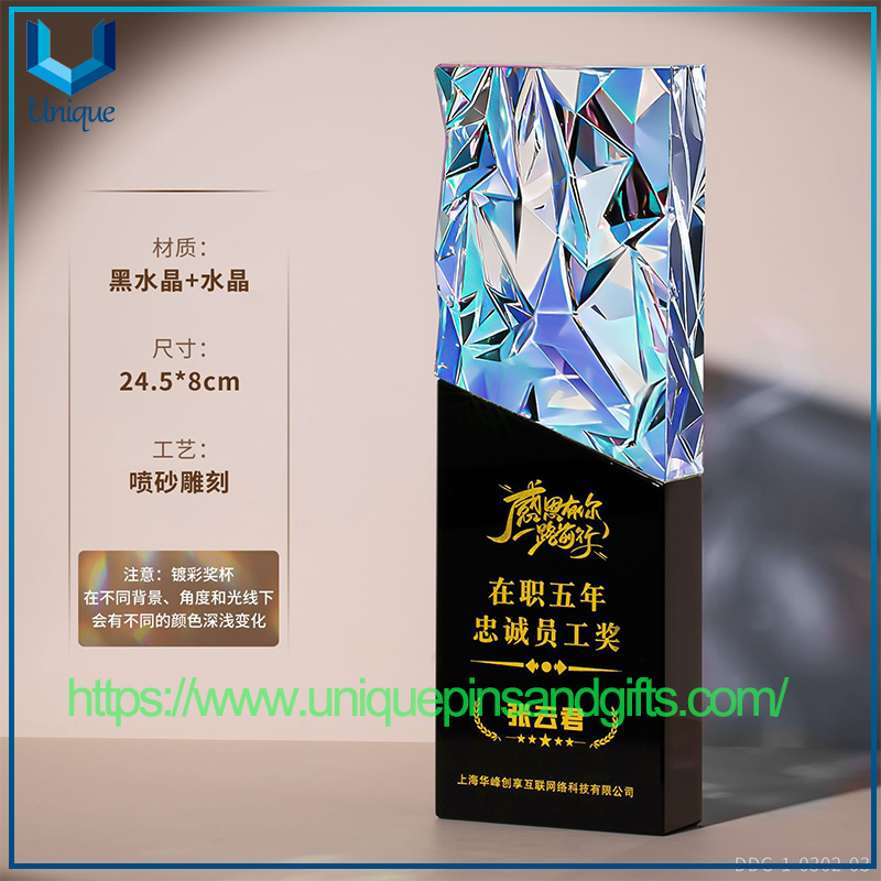 Trofeos de cristal K9 personalizados, trofeo de cristal para empleados destacados, trofeo Elite de ventas, excelente trofeo de diseñador