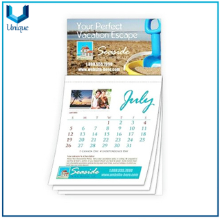 Calendario magnético personalizado con láminas de lágrimas Etiqueta engomada del refrigerador