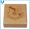 Precio de fábrica Nuevo diseño Regalo de arce personalizado Caja de visualización de monedas de madera