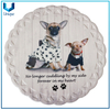 Patrón de cerámica de la placa de cerámica del trivet de la búho personalizada para los regalos de souvenirs