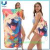 Diseño personalizado de toalla de toalla de toallas de playa de playa de playa 2 en 1