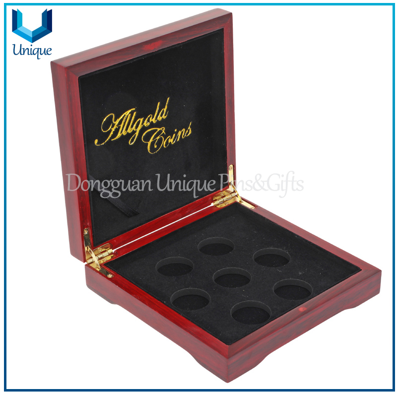 Medalla de Honor personalizada con soporte de madera, medallas de placa de metal con cinta, caja de presentación de monedas conmemorativas