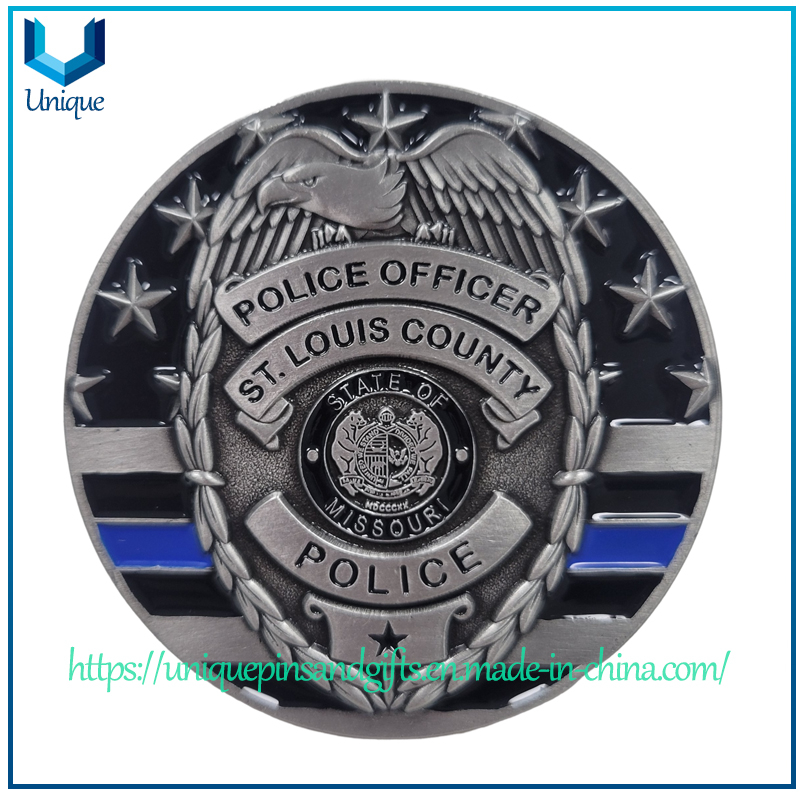 Diseño personalizado de alta calidad hecho de Metal 2,25 '3D policía ejército militar comando marino monedas de recuerdo monedas de recuerdo deportivo
