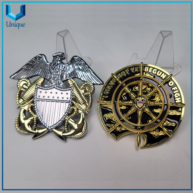 Moneda de abridor de botellas rotativa militar 3D de diseño personalizado, moneda de desafío de medalla de comandante del ejército, moneda deportiva, moneda conmemorativa de metal