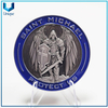 Diseño personalizado, moneda de policía del ángel de Missouri de EE. UU. con revestimiento de níquel de 2,25 pulgadas, fabricante de monedas de desafío personalizadas