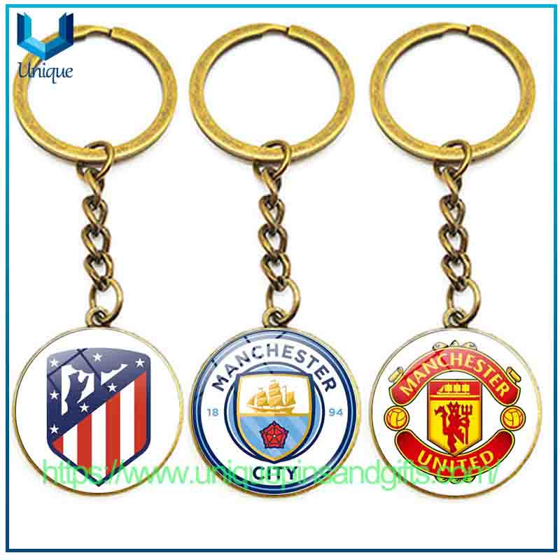 Llaveros de diamantes con logotipo de equipo de fútbol personalizados, colgantes para la Serie A italiana, La Liga española, la Bundesliga alemana, la Premier League inglesa y la Ligue 1 francesa